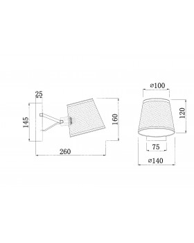 Настенный светильник (бра) Freya FR5108WL-01CH-foto2