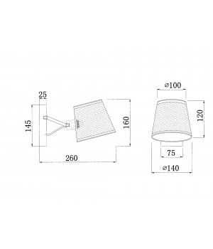 Настенный светильник (бра) Freya FR5108WL-01CH-foto2