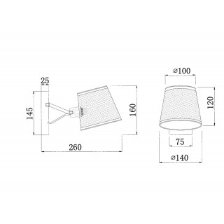 Настенный светильник (бра) Freya FR5108WL-01CH-foto2