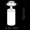 Потолочный светильник Technical C018CL-01MG