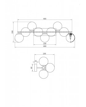 Настенный светильник (бра) Maytoni MOD545WL-09G-foto4