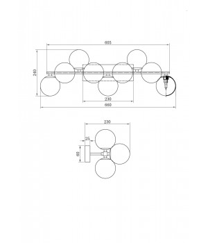 Настенный светильник (бра) Maytoni MOD545WL-09G-foto4
