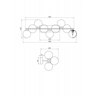 Настенный светильник (бра) Maytoni MOD545WL-09G-foto4