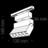 Трековый светильник Technical TR015-2-10W3K-B