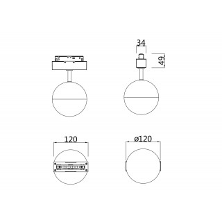 Трековый светильник Technical TR017-2-10W4K-B-foto6