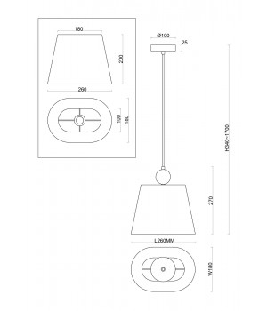 Подвесной светильник Freya FR2028PL-01N-foto2