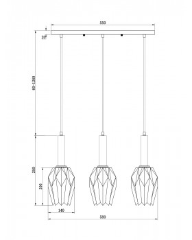 Подвесной светильник Freya FR9001PL-03B-foto6