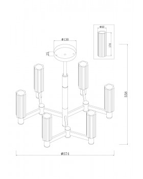 Люстра Freya FR5167PL-06BS-foto10