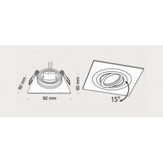 Встраиваемый светильник Technical DL023-2-01S-foto3