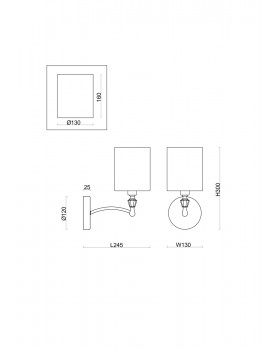 Настенный светильник (бра) Freya FR1007WL-01N-foto2