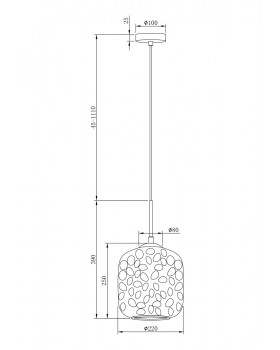 Подвесной светильник Maytoni MOD001PL-01BS-foto4