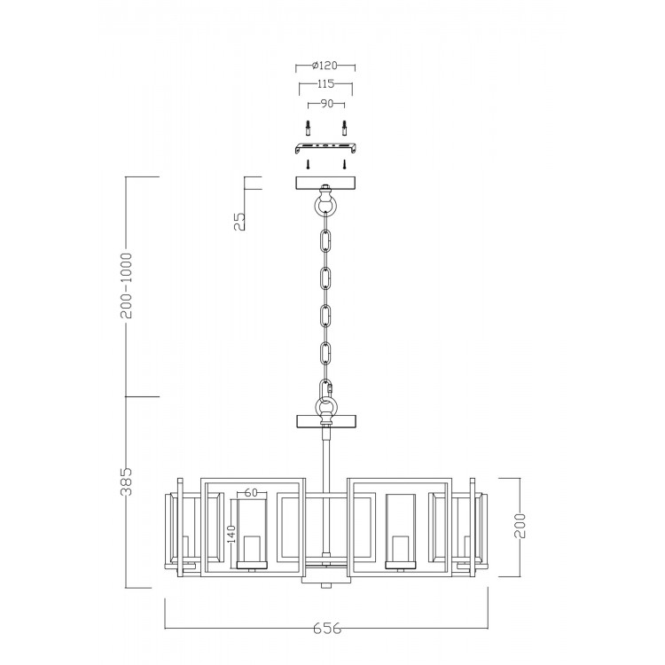 Подвесной светильник Maytoni H009PL-06G