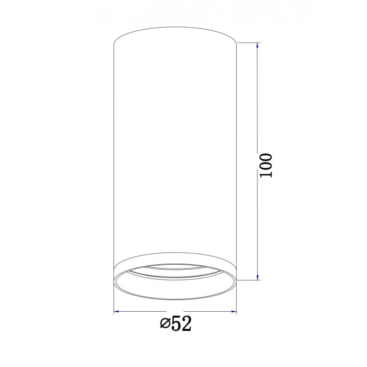 Потолочный светильник Technical C052CL-01BS