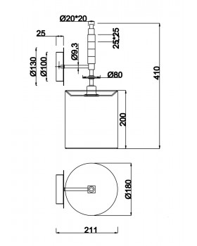 Настенный светильник (бра) Maytoni MOD066WL-01CH-foto2