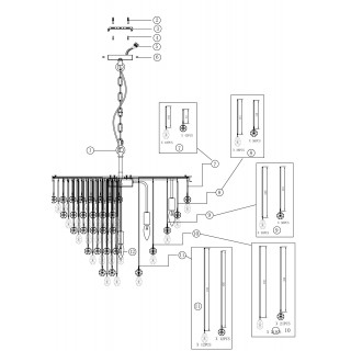 Подвесной светильник Maytoni MOD091PL-09G-foto3