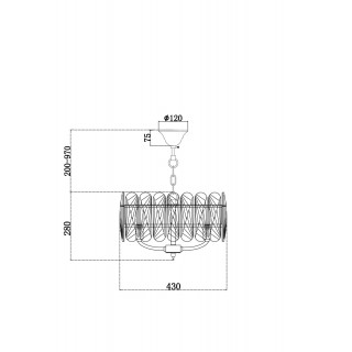 Подвесной светильник Maytoni MOD122PL-05BS-foto5