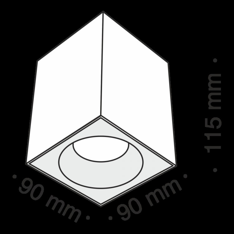 Потолочный светильник Technical C030CL-01W