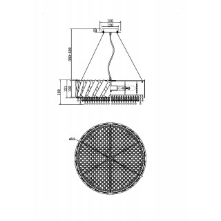 Подвесной светильник Maytoni MOD017PL-05BS-foto2
