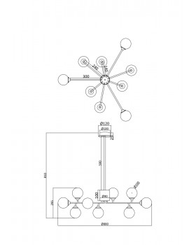 Люстра Freya FR5120PL-09G-foto2