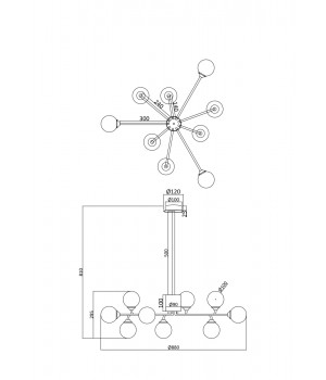 Люстра Freya FR5120PL-09G-foto2