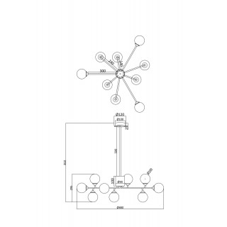 Люстра Freya FR5120PL-09G-foto2