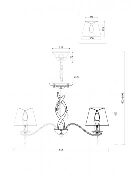 Люстра Freya FR2001PL-05G-foto3