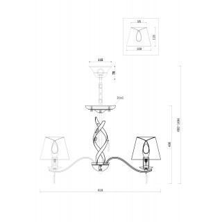 Люстра Freya FR2001PL-05G-foto3