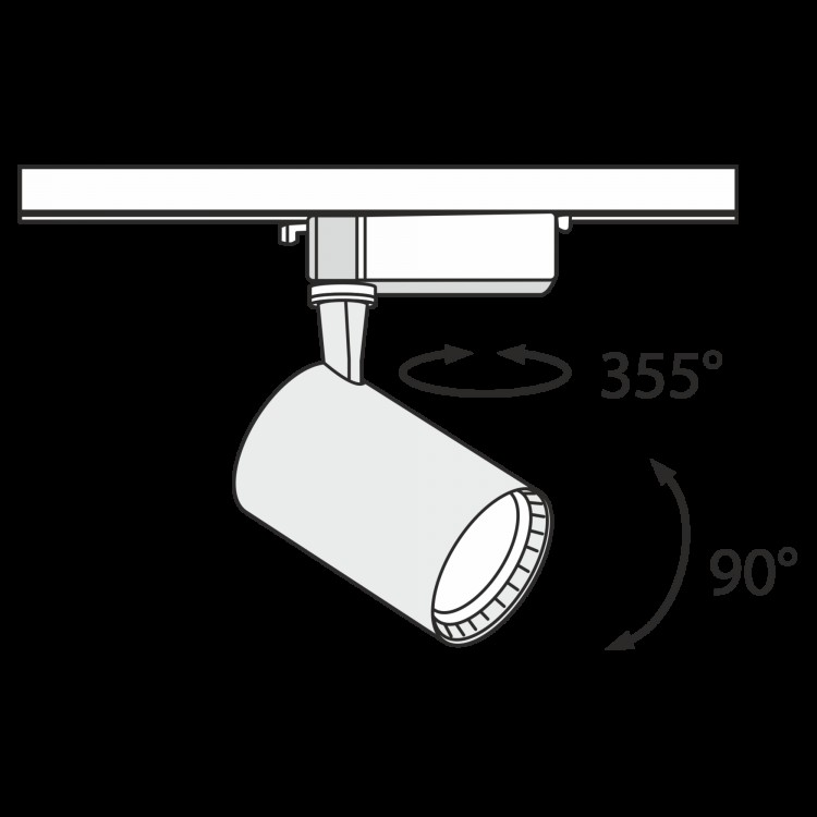 Трековый светильник Technical TR003-1-12W3K-W