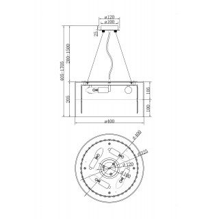 Подвесной светильник Maytoni MOD313PL-04G-foto7