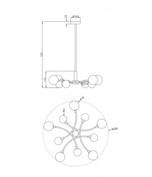 Люстра Freya FR5116PL-10BS-foto2