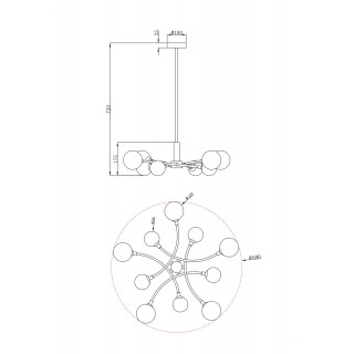 Люстра Freya FR5116PL-10BS-foto2