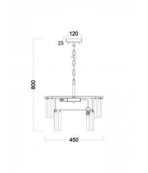 Люстра Freya FR11001PL-08G-foto6