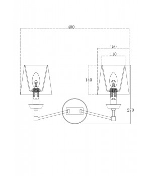 Настенный светильник (бра) Maytoni MOD064WL-02N-foto2