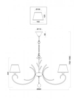 Люстра Freya FR2013PL-08G-foto2
