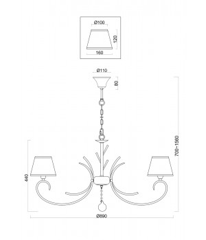 Люстра Freya FR2013PL-08G-foto2