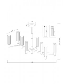 Люстра Freya FR5167PL-08BS-foto10