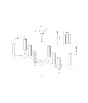 Люстра Freya FR5167PL-08BS-foto10