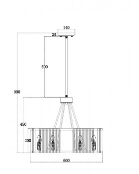 Подвесной светильник Maytoni MOD087PL-06G-foto3