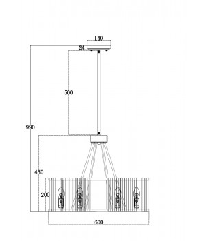 Подвесной светильник Maytoni MOD087PL-06G-foto3