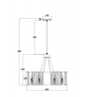 Подвесной светильник Maytoni MOD087PL-06G-foto3