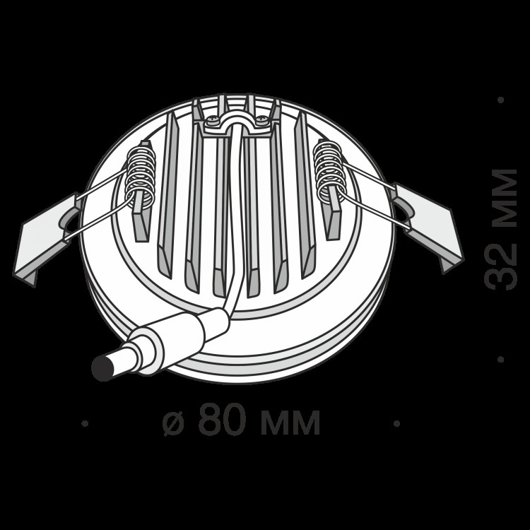 Встраиваемый светильник Technical DL303-L7B