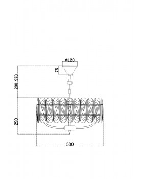 Подвесной светильник Maytoni MOD122PL-06BS-foto4