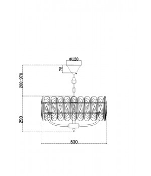 Подвесной светильник Maytoni MOD122PL-06BS-foto4
