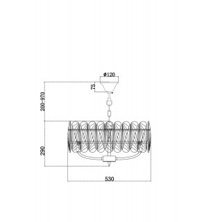 Подвесной светильник Maytoni MOD122PL-06BS-foto4