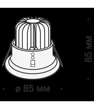 Встраиваемый светильник Technical DL034-2-L8B-foto2