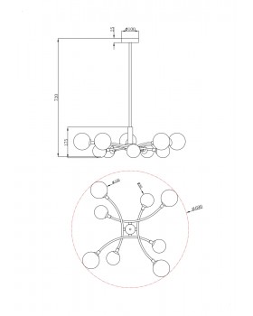 Люстра Freya FR5116PL-08BS-foto2