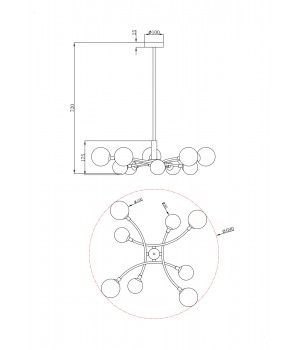 Люстра Freya FR5116PL-08BS-foto2