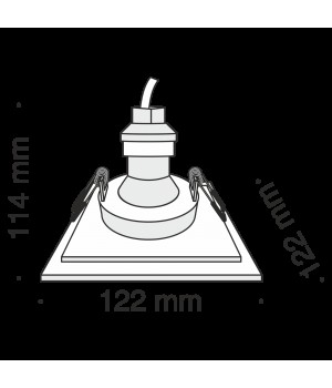 Встраиваемый светильник Technical DL005-1-01-W-foto4