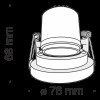 Встраиваемый светильник Technical DL040-L10G4K