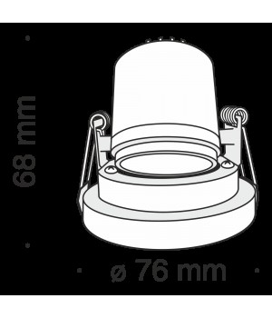 Встраиваемый светильник Technical DL040-L10G4K-foto6